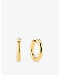 Sif Jakobs - Carrara Pianura 18Ct-Plated 925 Sterling Hoop Earrings - Lyst