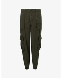 AllSaints - Frieda Tapered-leg Mid-rise Woven Trousers - Lyst
