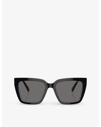 Swarovski - Sk6013 Branded Square-frame Acetate Sunglasses - Lyst