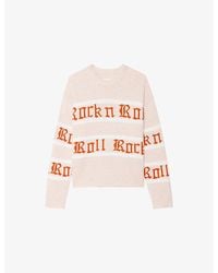 Zadig & Voltaire - Markuz Rock N Roll Intarsia Wool And Cashmere Jumper - Lyst