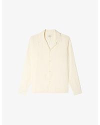 Sandro - Spread-Collar Woven Shirt - Lyst