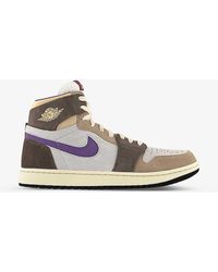 Nike - Air 1 Zoom Cmft Leather High-top Trainers - Lyst