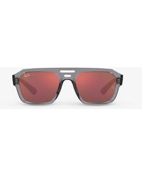 Ray-Ban - Rb4397 Corrigan Rectangle-frame Acetate Sunglasses - Lyst