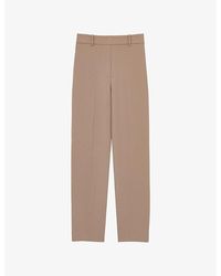 Reiss - Eve Tapered-Leg Woven Trousers - Lyst