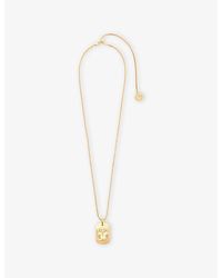 Maje - Zodiac-Plaque Metal Necklace - Lyst