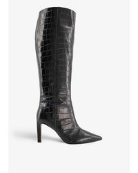 dune snakeskin boots