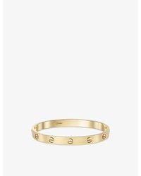 Cartier - Love Classic Brushed 18Ct- Bracelet - Lyst