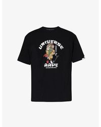 Aape - Japan Graphic-print Cotton-jersey T-shirt - Lyst