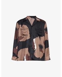 Valentino - Floral-print Relaxed-fit Silk Shirt - Lyst