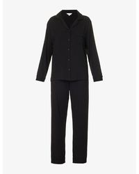 THE NAP CO - Relaxed-Fit Patch-Pocket Stretch-Jersey Pyjama Set - Lyst