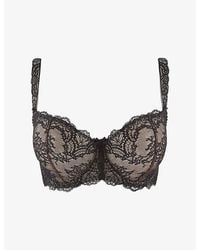 Aubade - Danse Des Sens Comfort Half-Cup Lace Bra - Lyst