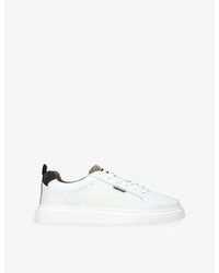 Barbour - Stannington Leather Trainers - Lyst