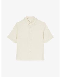 Sandro - Relaxed-fit Short-sleeve Woven Shirt - Lyst