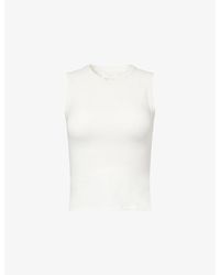 Sisterly Tribe - Cosy Soft Sleeveless Stretch-Cotton Tank Top - Lyst