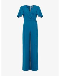 Phase Eight - Petite Julissa Wide-Leg Woven Jumpsuit - Lyst