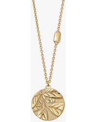 Astley Clarke - Terra Strength 18ct Yellow Gold-plated Vermeil Pendant Necklace - Lyst