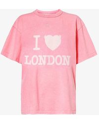 MISBHV - London Logo-print Cotton-jersey T-shirt - Lyst