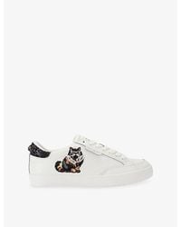 Kurt Geiger - London Patch Leather Trainers - Lyst