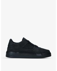 Represent - Apex Logo-embossed Suede And Leather Low-top Trainers - Lyst