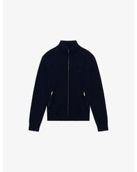 The Kooples - High-Neck Zip-Up Stretch-Knit Cardigan - Lyst