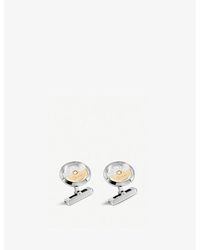 Cartier - Oscillating Yellow-gold And -plated Sterling Silver Cufflinks - Lyst