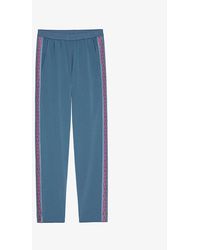 Zadig & Voltaire - Paula Side-stripe Woven Trousers - Lyst