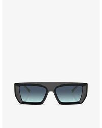 Tiffany & Co. - Tf4214u Rectangle-frame Metal Sunglasses - Lyst
