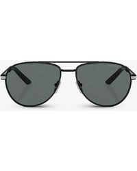 Prada - Pr A54s Pilot-frame Acetate Sunglasses - Lyst