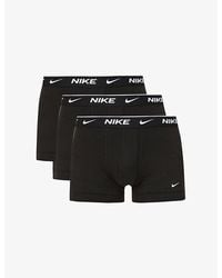 Nike - Pack Of Three Everyday Stretch-cotton Jersey Trunks X - Lyst