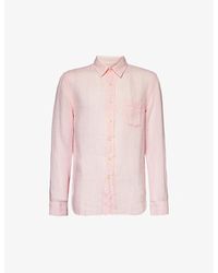 120% Lino - Spread-collar Regular-fit Linen Shirt - Lyst