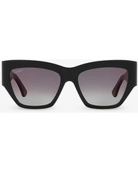 Cartier - Ct0435s Cat-eye Acetate Sunglasses - Lyst