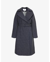 Alaïa - Studded Relaxed-fit Denim Trench Coat - Lyst