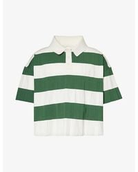 Jacquemus - Le Polo Bimini Stripe-pattern Stretch-knit Polo Shirt - Lyst