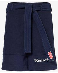 KENZO - X Verdy Judo Cotton Shorts - Lyst