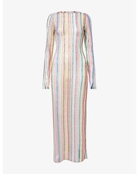Missoni - Scoop-Back Zig-Zag Knitted Cover-Up - Lyst