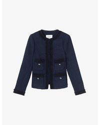 LK Bennett - Charlie Tweed Cotton-Blend Jacket - Lyst