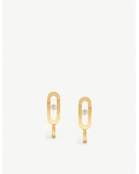 Messika - Move Uno 18ct Yellow-gold And Diamond Earrings - Lyst