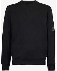 C.P. Company - goggle Lens-embellished Cotton-jersey Sweatshirt - Lyst