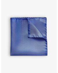Eton - Polka-Dot Silk Pocket Square - Lyst