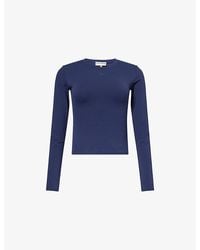 The Couture Club - Sculpting Long-Sleeve Stretch-Jersey Top - Lyst