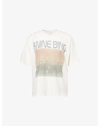 Anine Bing - Cade Mushrooms Graphic-Print Cotton T-Shirt - Lyst