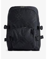 Burberry - Jacquard Check-print Woven-blend Backpack - Lyst
