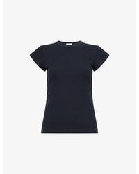 Agolde - Edison Short-Sleeve Cotton-Blend T-Shirt - Lyst