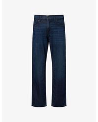 7 For All Mankind - Modern Straight-Leg Stretch-Denim Blend Jeans - Lyst