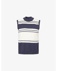Weekend by Maxmara - Striped Knitted Vest - Lyst