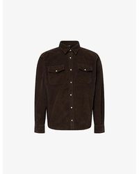 7 For All Mankind - Pointed-Collar Stretch-Cotton Corduroy Overshirt - Lyst