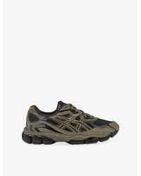 Asics - Gel-Nyc Mesh And Suede Low-Top Trainers - Lyst
