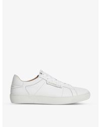 AllSaints - Sheer Logo-print Low-top Leather Trainers - Lyst