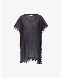 Seafolly - Amnesia Cotton Kaftan - Lyst