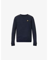 Belstaff - Pocket-Logo Crewneck Cotton-Jersey Sweatshirt - Lyst